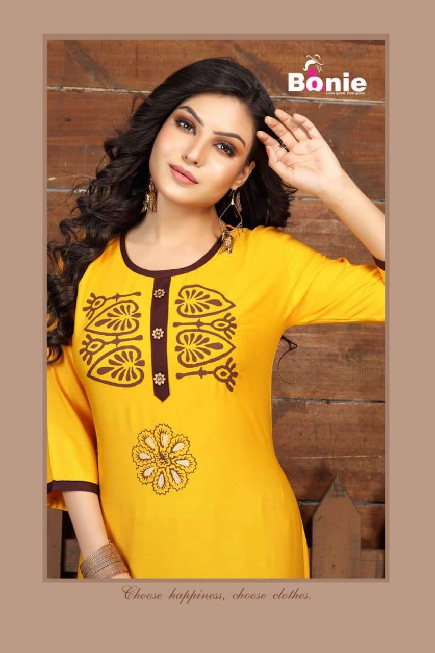 Bonie Aanandi 1 Latest Fancy Casual Wear Rayon Designe Readymade Collection
